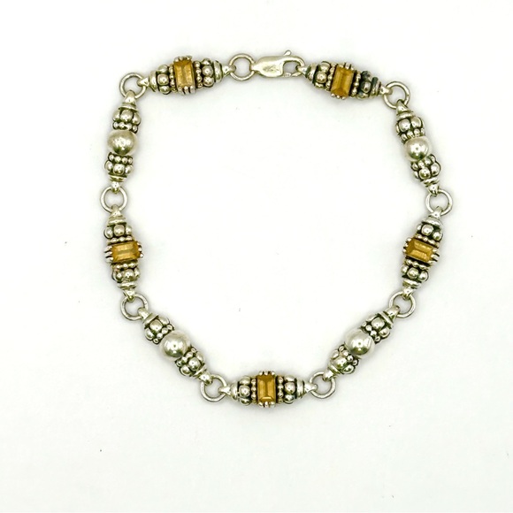 Lagos Caviar Silver Citrine Bracelet